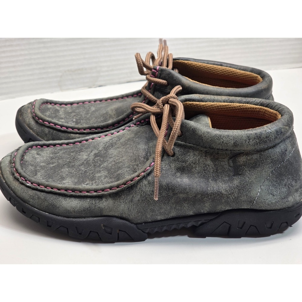Ferrini Italia Shoes Womens 7B Leather Rogue Chukka Casual Ankle Boots Grey